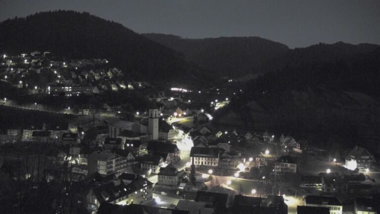 Dieses Bild zeigt eine Webcam-Aufnahme von Ottenhöfen, aufgenommen am Donnerstag, den 05.03.2026 um 00:30 Uhr