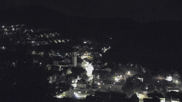 Dieses Bild zeigt eine Webcam-Aufnahme von Ottenhöfen, aufgenommen am Samstag, den 22.08.2026 um 04:30 Uhr