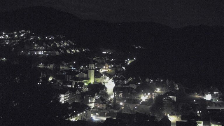 Dieses Bild zeigt eine Webcam-Aufnahme von Ottenhöfen, aufgenommen am Dienstag, den 06.10.2026 um 22:00 Uhr