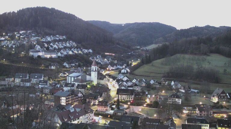 Dieses Bild zeigt eine Webcam-Aufnahme von Ottenhöfen, aufgenommen am Donnerstag, den 26.02.2026 um 06:40 Uhr