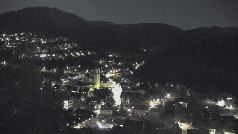 Dieses Bild zeigt eine Webcam-Aufnahme von Ottenhöfen, aufgenommen am Mittwoch, den 23.09.2026 um 21:00 Uhr