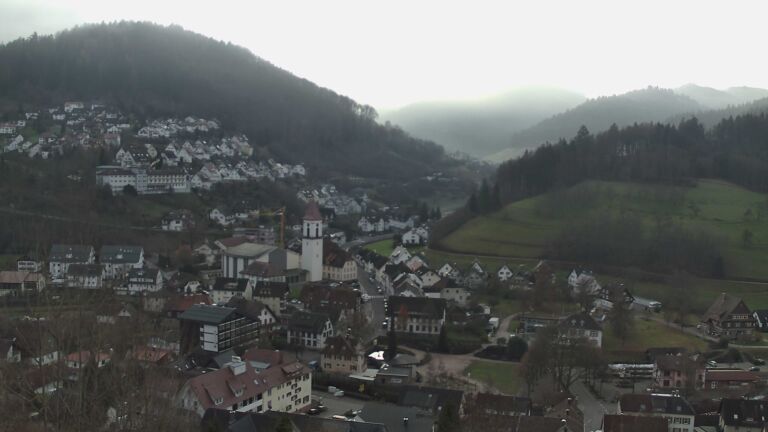 Dieses Bild zeigt eine Webcam-Aufnahme von Ottenhöfen, aufgenommen am Dienstag, den 23.12.2025 um 09:40 Uhr