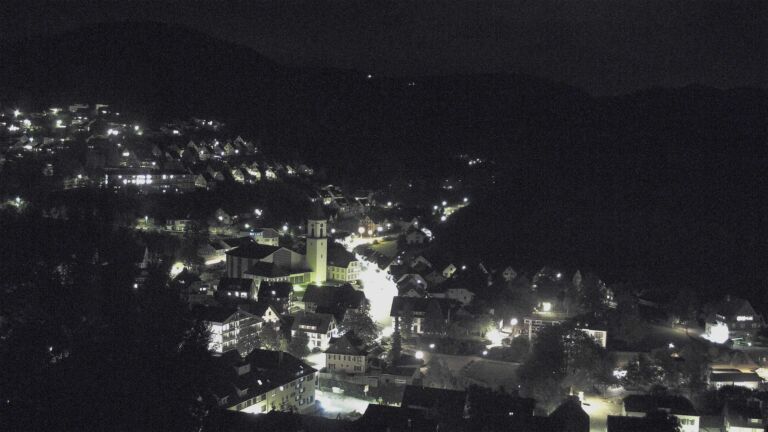 Dieses Bild zeigt eine Webcam-Aufnahme von Ottenhöfen, aufgenommen am Samstag, den 10.10.2026 um 20:50 Uhr