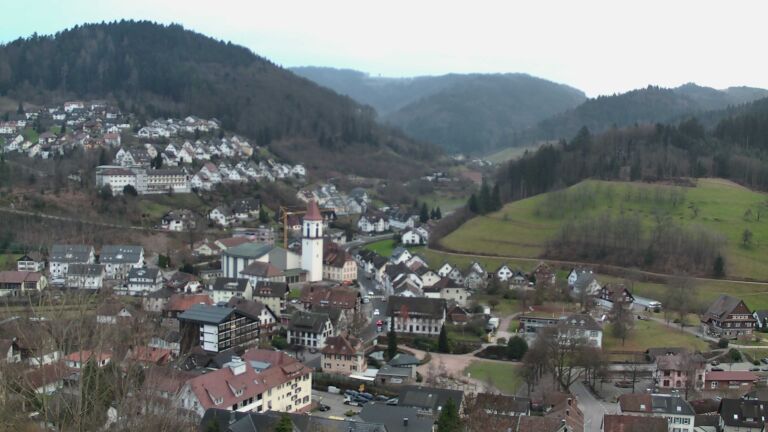 Dieses Bild zeigt eine Webcam-Aufnahme von Ottenhöfen, aufgenommen am Mittwoch, den 24.12.2025 um 09:10 Uhr