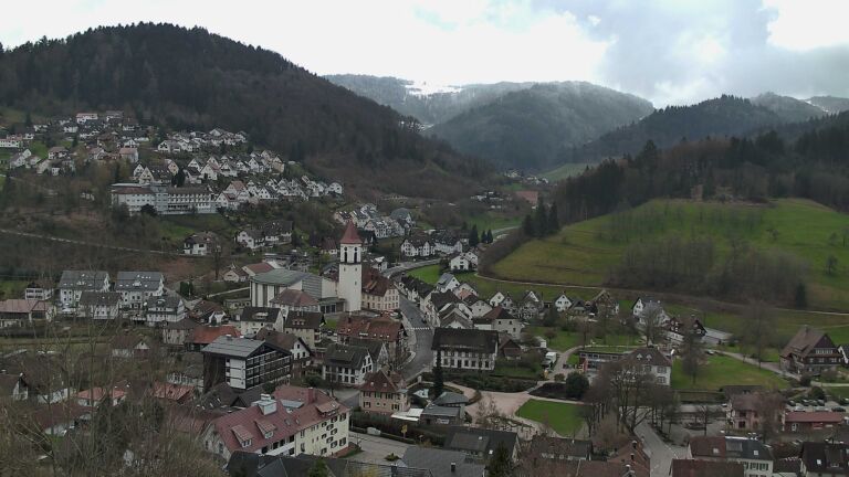 Dieses Bild zeigt eine Webcam-Aufnahme von Ottenhöfen, aufgenommen am Sonntag, den 29.03.2026 um 12:10 Uhr