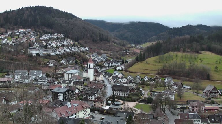 Dieses Bild zeigt eine Webcam-Aufnahme von Ottenhöfen, aufgenommen am Samstag, den 21.02.2026 um 07:40 Uhr