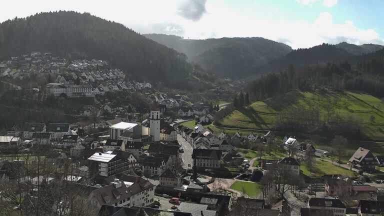 Dieses Bild zeigt eine Webcam-Aufnahme von Ottenhöfen, aufgenommen am Donnerstag, den 12.03.2026 um 10:40 Uhr