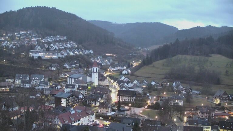 Dieses Bild zeigt eine Webcam-Aufnahme von Ottenhöfen, aufgenommen am Dienstag, den 10.02.2026 um 07:20 Uhr