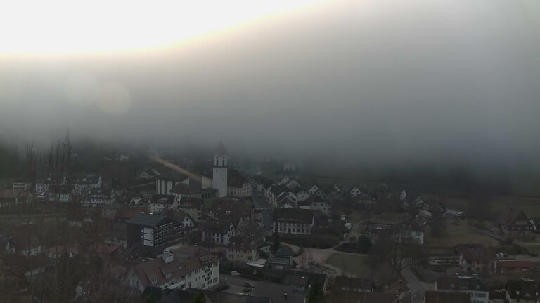 Dieses Bild zeigt eine Webcam-Aufnahme von Ottenhöfen, aufgenommen am Donnerstag, den 05.02.2026 um 08:40 Uhr