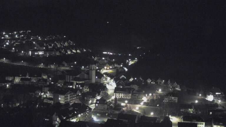 Dieses Bild zeigt eine Webcam-Aufnahme von Ottenhöfen, aufgenommen am Samstag, den 14.03.2026 um 23:00 Uhr