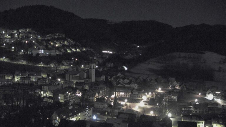 Dieses Bild zeigt eine Webcam-Aufnahme von Ottenhöfen, aufgenommen am Mittwoch, den 31.12.2025 um 03:00 Uhr