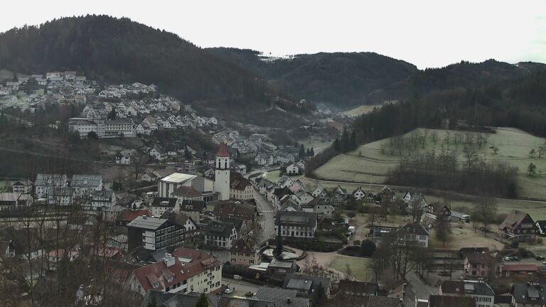 Dieses Bild zeigt eine Webcam-Aufnahme von Ottenhöfen, aufgenommen am Freitag, den 30.01.2026 um 10:10 Uhr