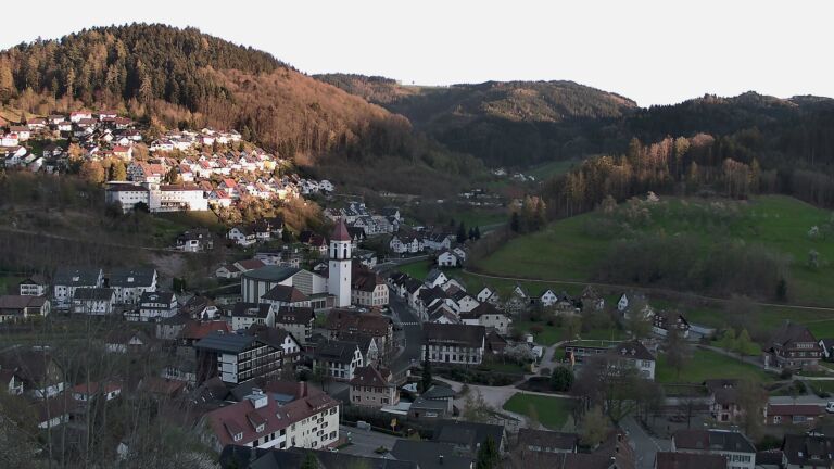 Dieses Bild zeigt eine Webcam-Aufnahme von Ottenhöfen, aufgenommen am Mittwoch, den 08.04.2026 um 19:30 Uhr