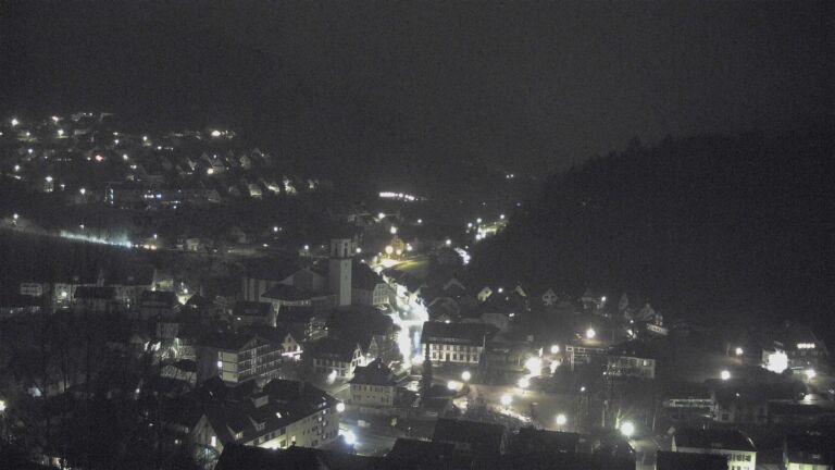 Dieses Bild zeigt eine Webcam-Aufnahme von Ottenhöfen, aufgenommen am Samstag, den 10.01.2026 um 01:00 Uhr