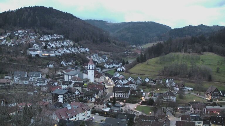 Dieses Bild zeigt eine Webcam-Aufnahme von Ottenhöfen, aufgenommen am Sonntag, den 01.03.2026 um 06:50 Uhr