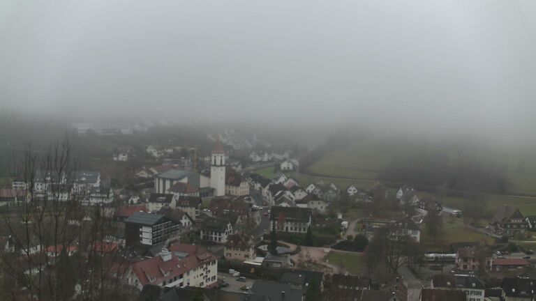 Dieses Bild zeigt eine Webcam-Aufnahme von Ottenhöfen, aufgenommen am Montag, den 22.12.2025 um 09:00 Uhr