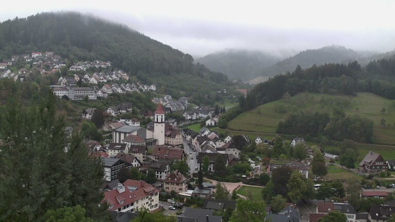 Dieses Bild zeigt eine Webcam-Aufnahme von Ottenhöfen, aufgenommen am Mittwoch, den 16.09.2026 um 12:10 Uhr
