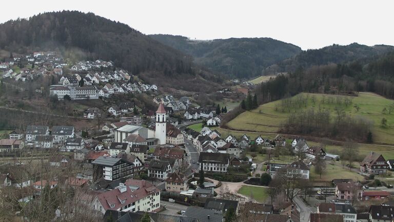 Dieses Bild zeigt eine Webcam-Aufnahme von Ottenhöfen, aufgenommen am Mittwoch, den 18.02.2026 um 08:40 Uhr