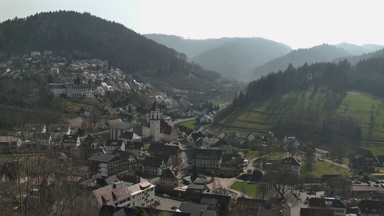 Dieses Bild zeigt eine Webcam-Aufnahme von Ottenhöfen, aufgenommen am Sonntag, den 08.03.2026 um 13:20 Uhr