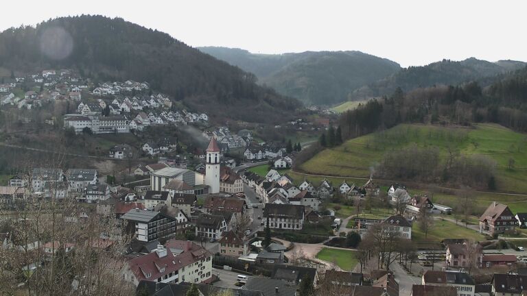 Dieses Bild zeigt eine Webcam-Aufnahme von Ottenhöfen, aufgenommen am Samstag, den 07.03.2026 um 08:40 Uhr