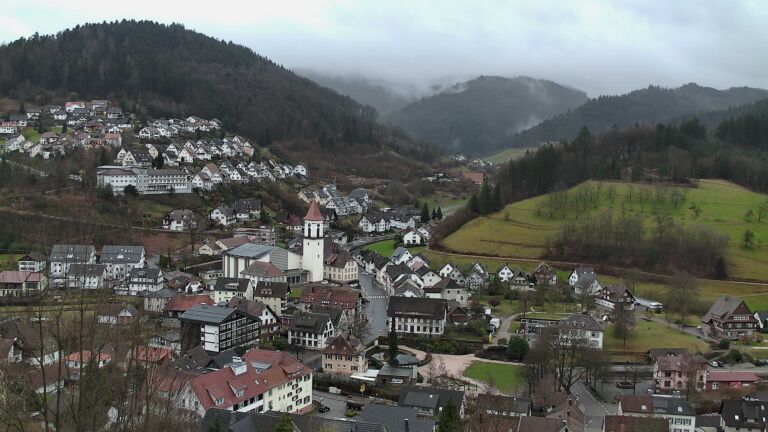 Dieses Bild zeigt eine Webcam-Aufnahme von Ottenhöfen, aufgenommen am Montag, den 23.02.2026 um 09:50 Uhr