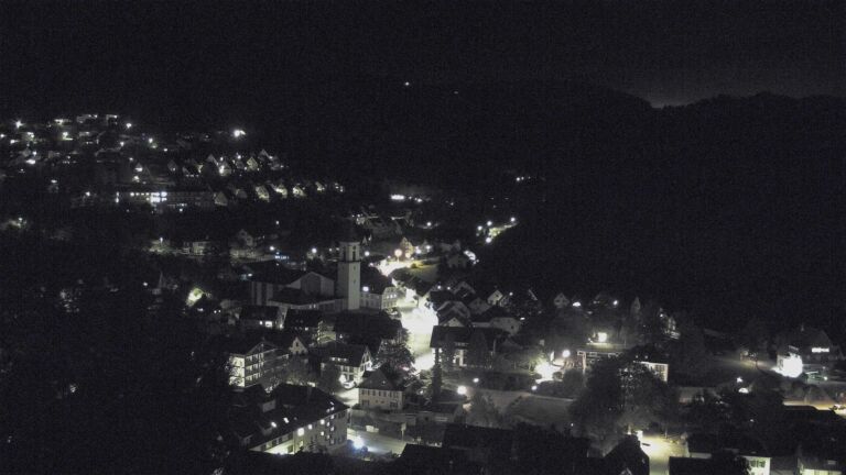 Dieses Bild zeigt eine Webcam-Aufnahme von Ottenhöfen, aufgenommen am Freitag, den 09.10.2026 um 23:00 Uhr