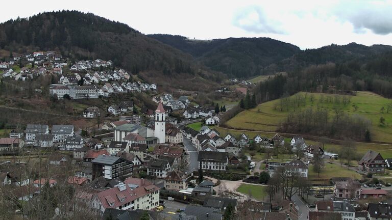 Dieses Bild zeigt eine Webcam-Aufnahme von Ottenhöfen, aufgenommen am Dienstag, den 17.02.2026 um 14:50 Uhr