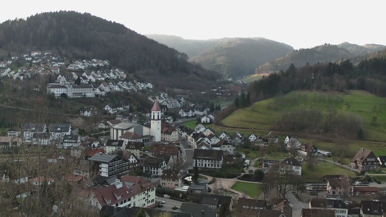 Dieses Bild zeigt eine Webcam-Aufnahme von Ottenhöfen, aufgenommen am Sonntag, den 08.03.2026 um 07:50 Uhr