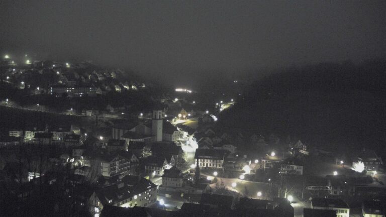 Dieses Bild zeigt eine Webcam-Aufnahme von Ottenhöfen, aufgenommen am Donnerstag, den 05.02.2026 um 03:00 Uhr