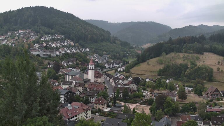 Dieses Bild zeigt eine Webcam-Aufnahme von Ottenhöfen, aufgenommen am Montag, den 17.08.2026 um 10:50 Uhr