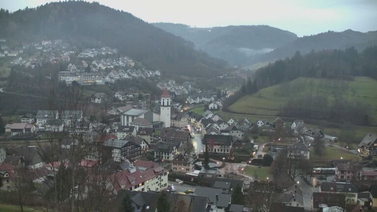 Dieses Bild zeigt eine Webcam-Aufnahme von Ottenhöfen, aufgenommen am Samstag, den 20.12.2025 um 08:00 Uhr