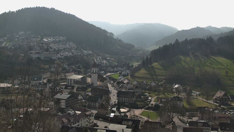 Dieses Bild zeigt eine Webcam-Aufnahme von Ottenhöfen, aufgenommen am Sonntag, den 08.03.2026 um 11:20 Uhr