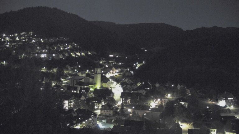 Dieses Bild zeigt eine Webcam-Aufnahme von Ottenhöfen, aufgenommen am Mittwoch, den 23.09.2026 um 21:30 Uhr
