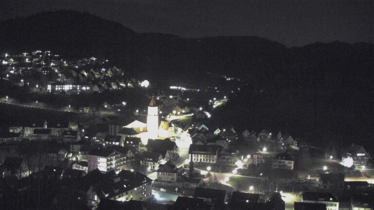 Dieses Bild zeigt eine Webcam-Aufnahme von Ottenhöfen, aufgenommen am Dienstag, den 24.03.2026 um 21:00 Uhr
