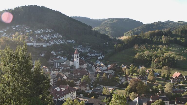 Dieses Bild zeigt eine Webcam-Aufnahme von Ottenhöfen, aufgenommen am Samstag, den 26.09.2026 um 08:50 Uhr