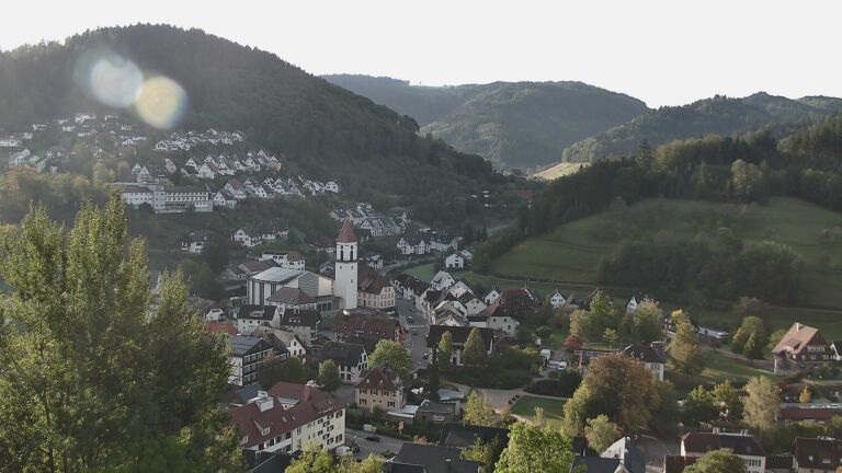 Dieses Bild zeigt eine Webcam-Aufnahme von Ottenhöfen, aufgenommen am Donnerstag, den 15.10.2026 um 09:20 Uhr