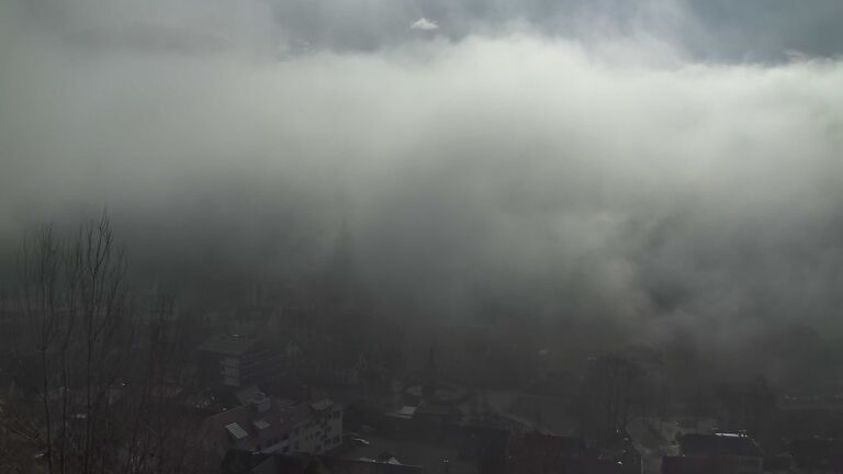 Dieses Bild zeigt eine Webcam-Aufnahme von Ottenhöfen, aufgenommen am Sonntag, den 08.02.2026 um 12:20 Uhr