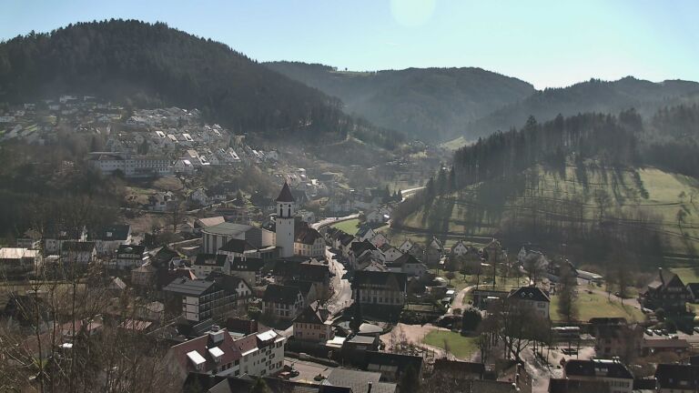 Dieses Bild zeigt eine Webcam-Aufnahme von Ottenhöfen, aufgenommen am Mittwoch, den 25.02.2026 um 12:20 Uhr