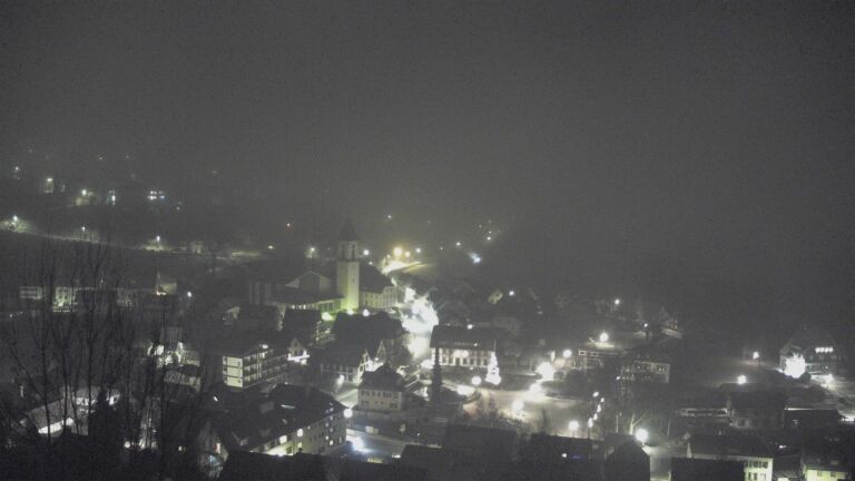 Dieses Bild zeigt eine Webcam-Aufnahme von Ottenhöfen, aufgenommen am Sonntag, den 28.12.2025 um 05:40 Uhr