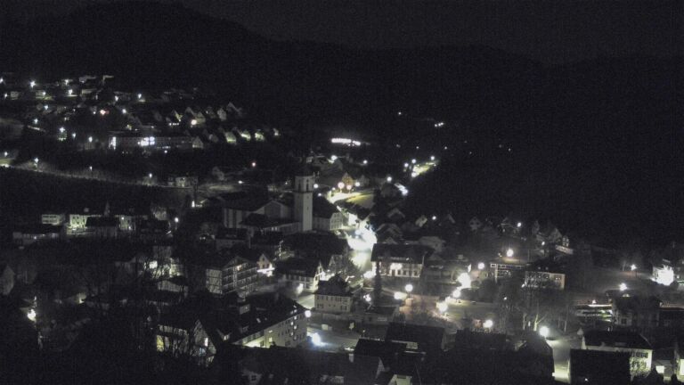 Dieses Bild zeigt eine Webcam-Aufnahme von Ottenhöfen, aufgenommen am Dienstag, den 16.12.2025 um 01:30 Uhr
