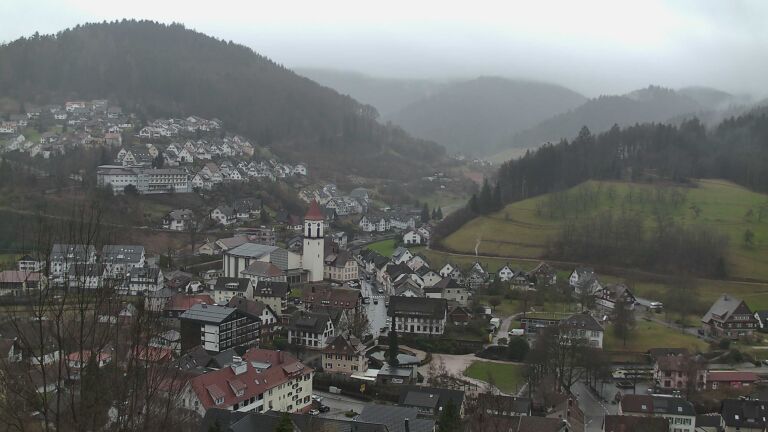 Dieses Bild zeigt eine Webcam-Aufnahme von Ottenhöfen, aufgenommen am Samstag, den 21.02.2026 um 10:10 Uhr