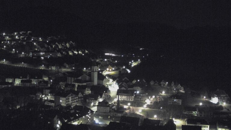 Dieses Bild zeigt eine Webcam-Aufnahme von Ottenhöfen, aufgenommen am Montag, den 23.03.2026 um 01:00 Uhr