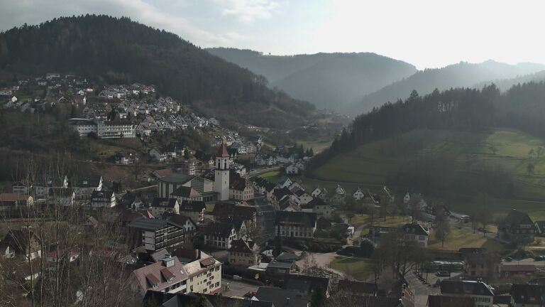 Dieses Bild zeigt eine Webcam-Aufnahme von Ottenhöfen, aufgenommen am Montag, den 09.02.2026 um 14:30 Uhr