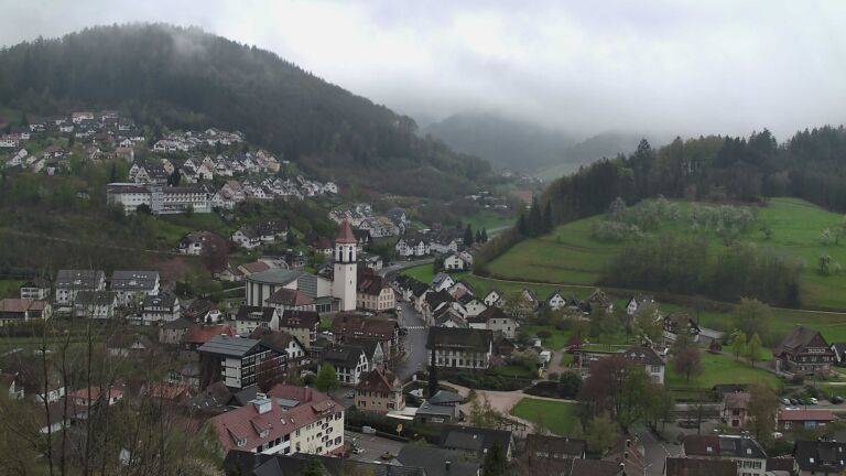 Dieses Bild zeigt eine Webcam-Aufnahme von Ottenhöfen, aufgenommen am Dienstag, den 14.04.2026 um 08:20 Uhr