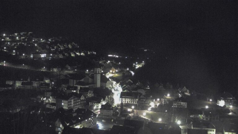 Dieses Bild zeigt eine Webcam-Aufnahme von Ottenhöfen, aufgenommen am Montag, den 16.02.2026 um 00:00 Uhr