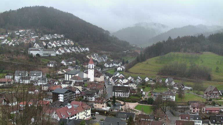 Dieses Bild zeigt eine Webcam-Aufnahme von Ottenhöfen, aufgenommen am Samstag, den 14.03.2026 um 12:50 Uhr