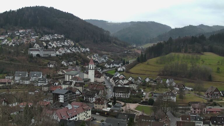 Dieses Bild zeigt eine Webcam-Aufnahme von Ottenhöfen, aufgenommen am Freitag, den 20.02.2026 um 16:10 Uhr