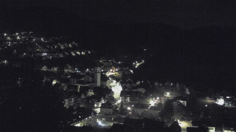 Dieses Bild zeigt eine Webcam-Aufnahme von Ottenhöfen, aufgenommen am Montag, den 12.10.2026 um 02:00 Uhr