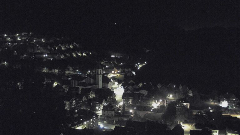 Dieses Bild zeigt eine Webcam-Aufnahme von Ottenhöfen, aufgenommen am Samstag, den 10.10.2026 um 03:00 Uhr