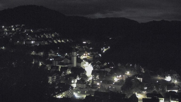 Dieses Bild zeigt eine Webcam-Aufnahme von Ottenhöfen, aufgenommen am Dienstag, den 01.09.2026 um 00:30 Uhr
